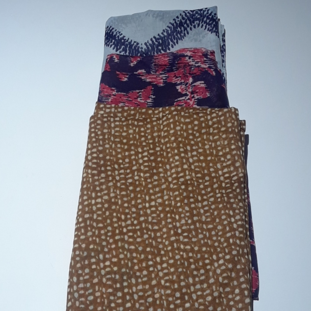 Pretty printed scarf pack of 3